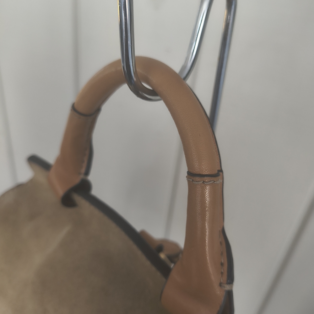 Elegant Brown Suede Backpack - Picture 6 of 15